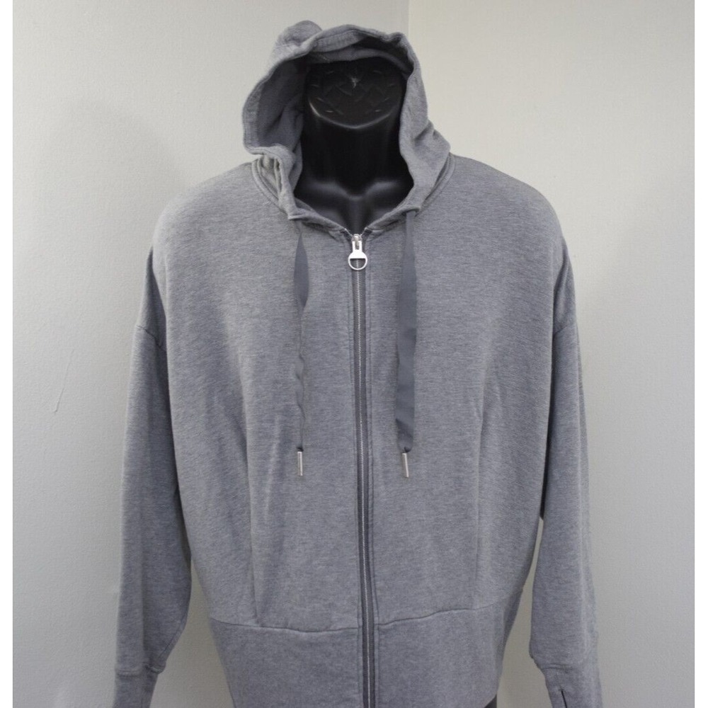 Athleta Hoodie Balance Sweatshirt Gray Full Zip W/ Pocket Womens Size 1X‎